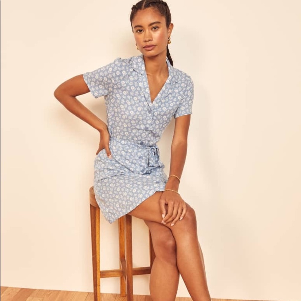 NEW Reformation Jeans Betsy Mini Dress